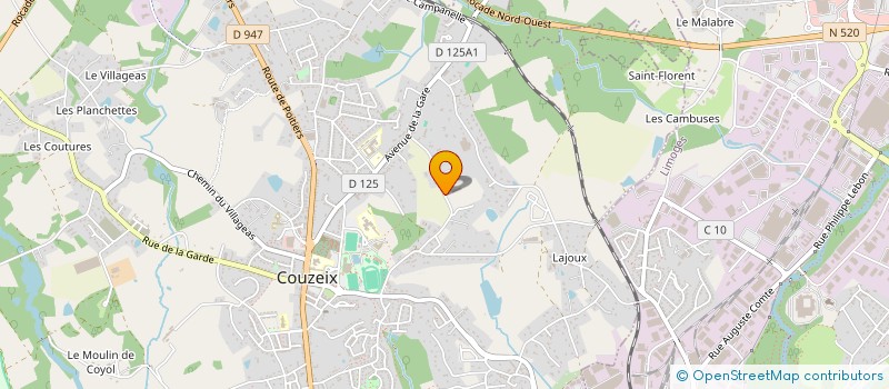 localisation de l'entreprise MAUTRANS à COUZEIX