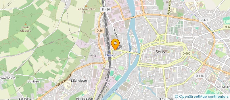 localisation de l'entreprise MAUVAISES HERBES  SENS