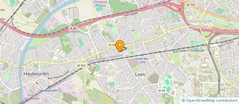 localisation de l'entreprise MAUVE  LOOS