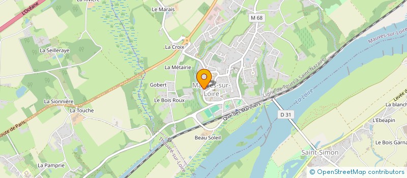 localisation de l'entreprise MAUVES SUR LOIRE TENNIS DE TABLE MAUVES TT  MAUVES-SUR-LOIRE