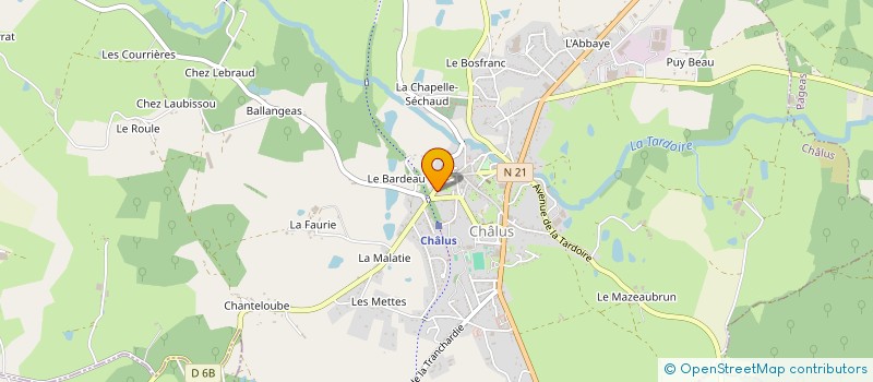 localisation de l'entreprise MAUX CHALUS à CHALUS