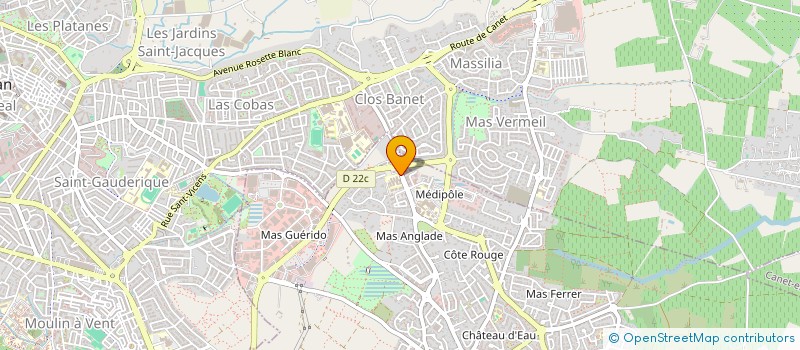 localisation de l'entreprise MAV  CABESTANY