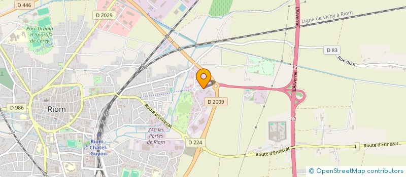 localisation de l'entreprise MAV  RIOM