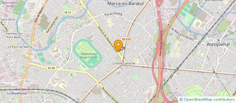 localisation de l'entreprise MAV BATIMENT à MARCQ-EN-BAROEUL