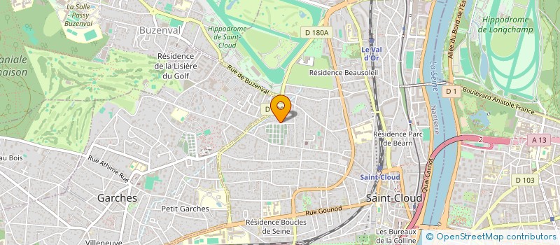 localisation de l'entreprise MAV BATIMENTS à SAINT-CLOUD