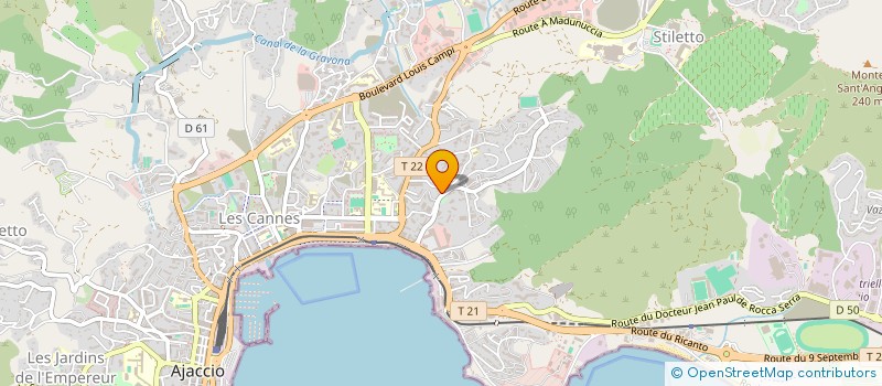 localisation de l'entreprise MAV IMMO à AJACCIO