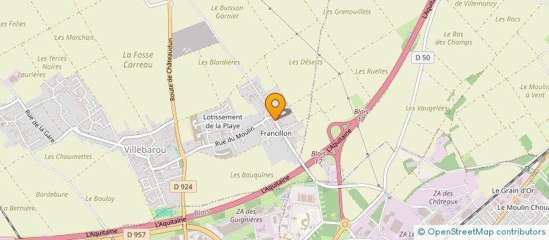 localisation de l'entreprise MAV MOSNIER  VILLEBAROU