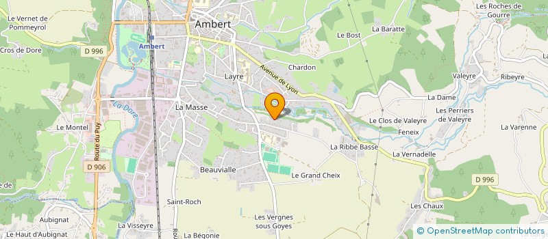 localisation de l'entreprise MAVAFLET  AMBERT