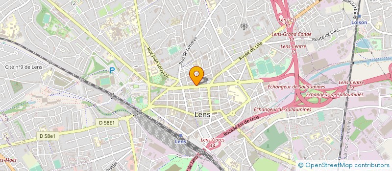 localisation de l'entreprise MAVASI à LENS
