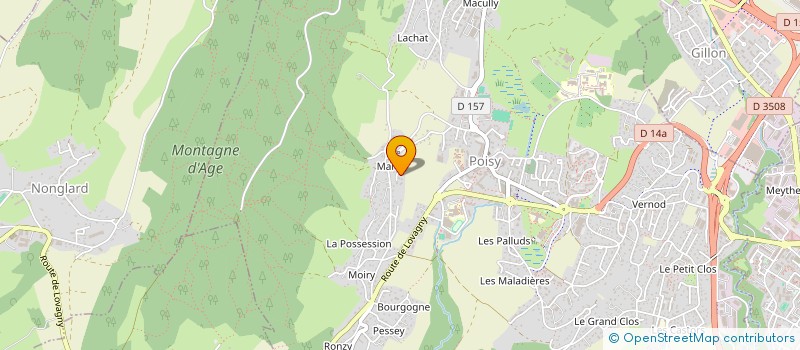 localisation de l'entreprise MAVERIA 22  EPAGNY METZ-TESSY