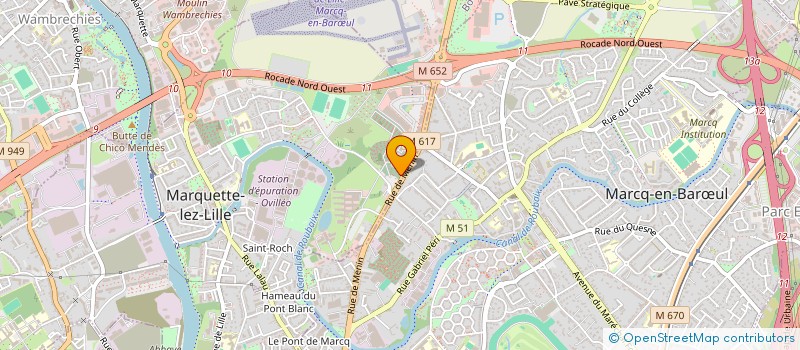 localisation de l'entreprise MAVERICK INVEST  MARQUETTE LEZ LILLE