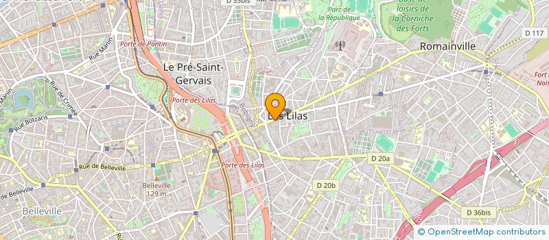 localisation de l'entreprise MAVERICX à LES LILAS