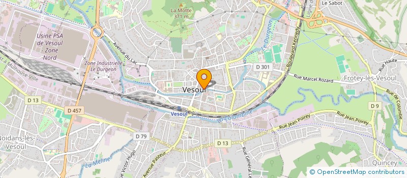 localisation de l'entreprise MAVEY PIZZ à VESOUL