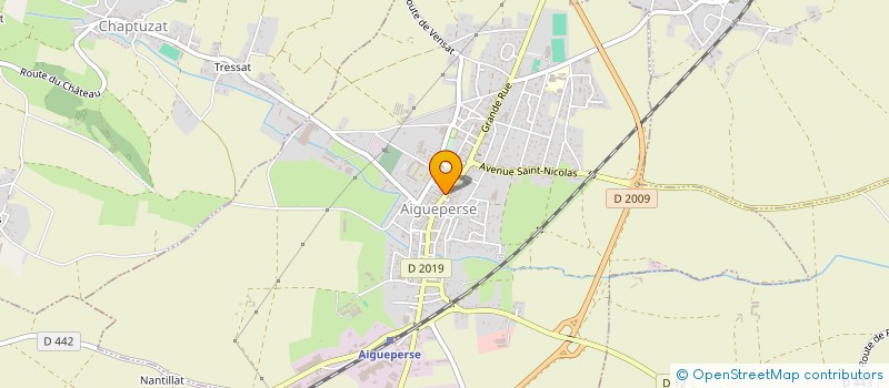localisation de l'entreprise MAVF EPICERIE à AIGUEPERSE