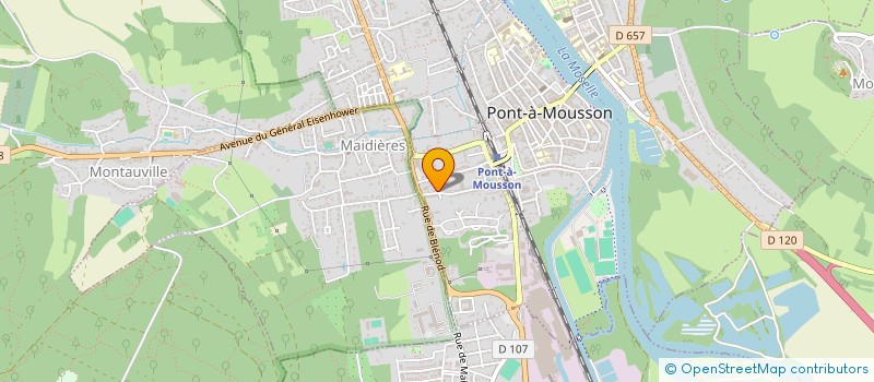 localisation de l'entreprise MAVI  PONT A MOUSSON