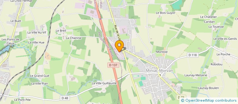 localisation de l'entreprise MAVIA  MINIAC-MORVAN