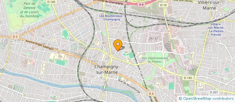 localisation de l'entreprise MAVIBAT à CHAMPIGNY-SUR-MARNE