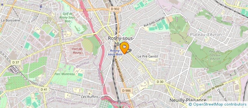 localisation de l'entreprise MAVIDORA 15-98 à ROSNY-SOUS-BOIS