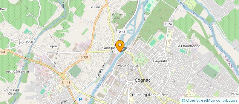 localisation de l'entreprise MAVILOU à COGNAC
