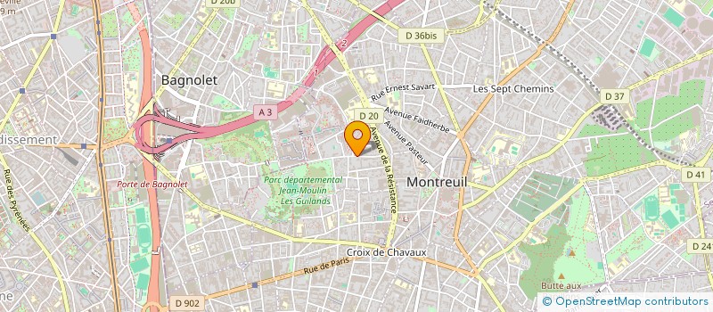 localisation de l'entreprise MAVIMMO  MONTREUIL