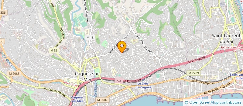 localisation de l'entreprise MAVIOR  CAGNES-SUR-MER