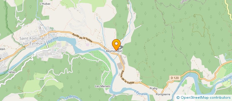 localisation de l'entreprise MAVITRANS à SAINT-FORTUNAT-SUR-EYRIEUX