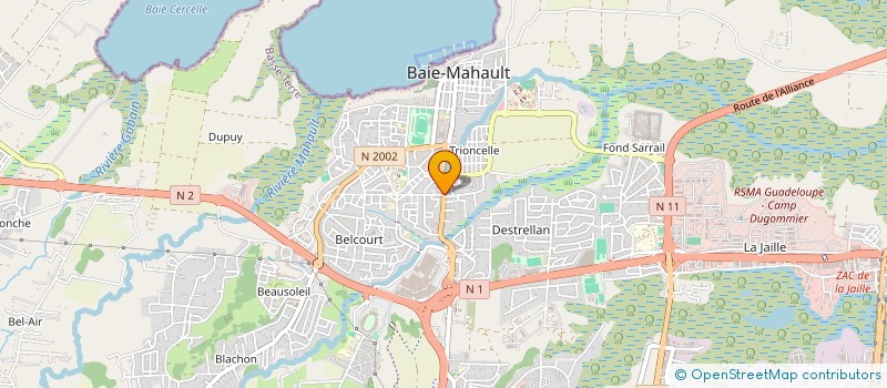 localisation de l'entreprise MAVIVE à BAIE-MAHAULT