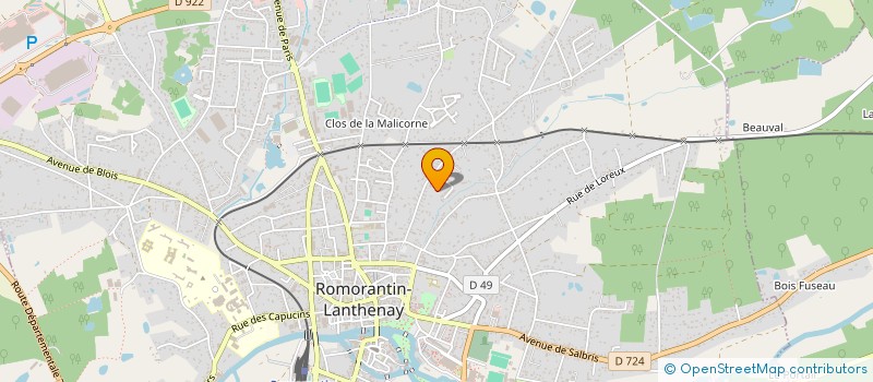 localisation de l'entreprise MAVRINE  ROMORANTIN-LANTHENAY