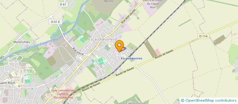 localisation de l'entreprise MAWASHI KARATE CLUB D ESCAUDOEUVRES  ESCAUDUVRES