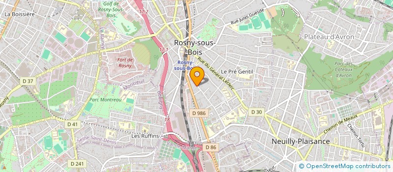 localisation de l'entreprise MAWI à ROSNY-SOUS-BOIS