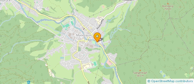 localisation de l'entreprise MAWI  MASEVAUX-NIEDERBRUCK