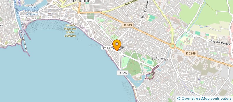 localisation de l'entreprise MAWIL IMMO à LES SABLES-D'OLONNE