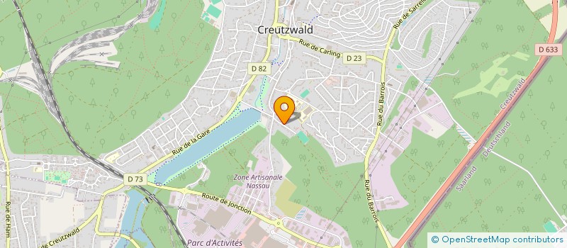 localisation de l'entreprise MAWIN  CREUTZWALD