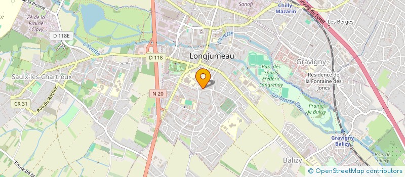 localisation de l'entreprise MAWOOD à LONGJUMEAU