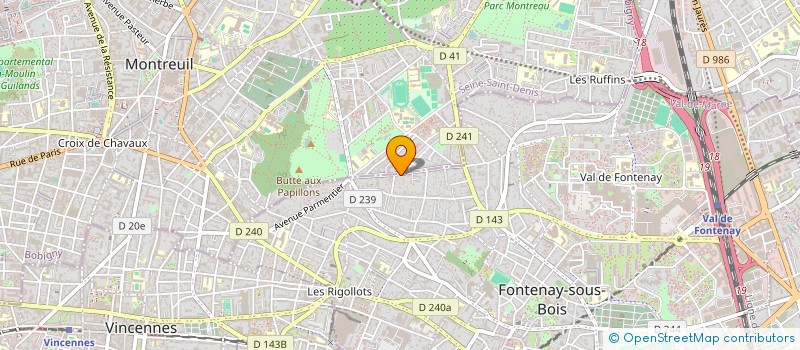 localisation de l'entreprise MAX à FONTENAY-SOUS-BOIS