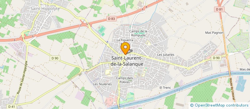 localisation de l'entreprise MAX à SAINT-LAURENT-DE-LA-SALANQUE