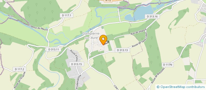 localisation de l'entreprise MAX à DAMPIERRE-SUR-AVRE