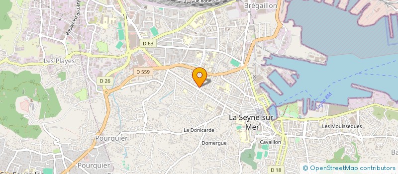 localisation de l'entreprise MAX'ANGE PIZZA à SIX-FOURS-LES-PLAGES