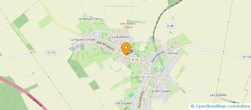 localisation de l'entreprise MAX BRUNEL à VIGNACOURT