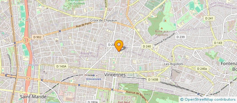 localisation de l'entreprise MAX DORMOY NAY à VINCENNES