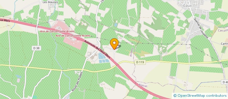 localisation de l'entreprise MAX EDITION  ARZENS