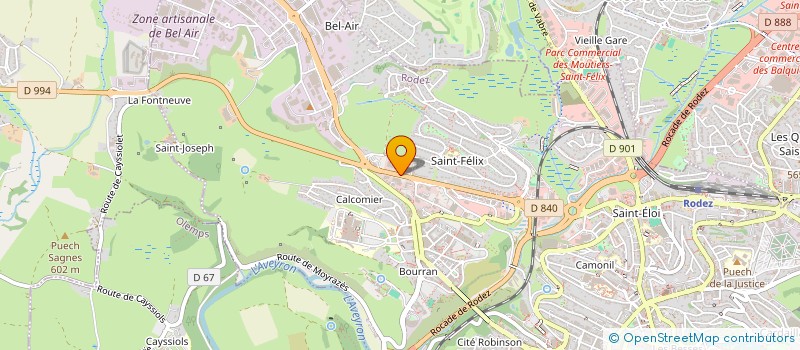 localisation de l'entreprise MAX ET GUILLAUME IMMOBILIER  RODEZ