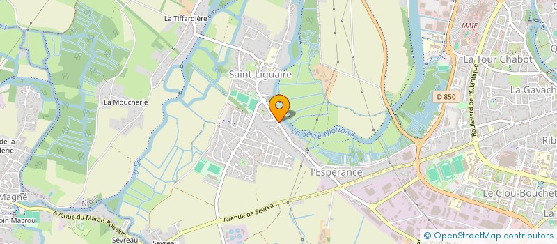 localisation de l'entreprise MAX ET MEL à NIORT
