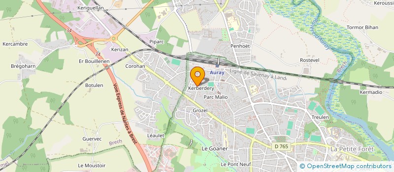 localisation de l'entreprise MAX FORMA ADM à AURAY