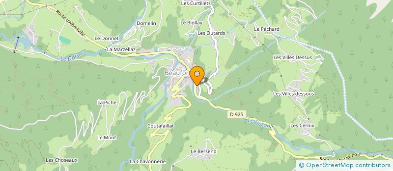 localisation de l'entreprise MAX FRISON-ROCHE  BEAUFORT