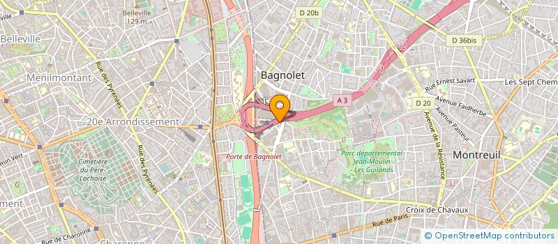 localisation de l'entreprise MAX GAMES à BAGNOLET
