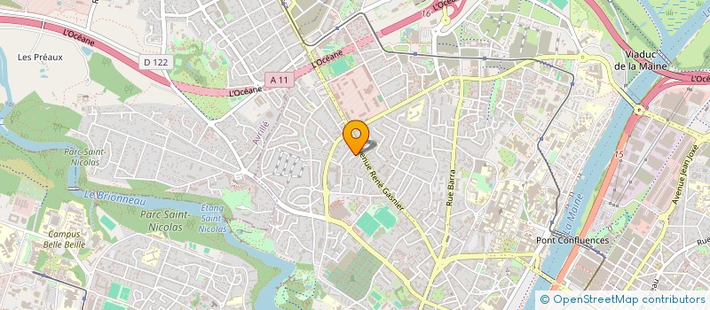 localisation de l'entreprise MAX'IMMO à ANGERS