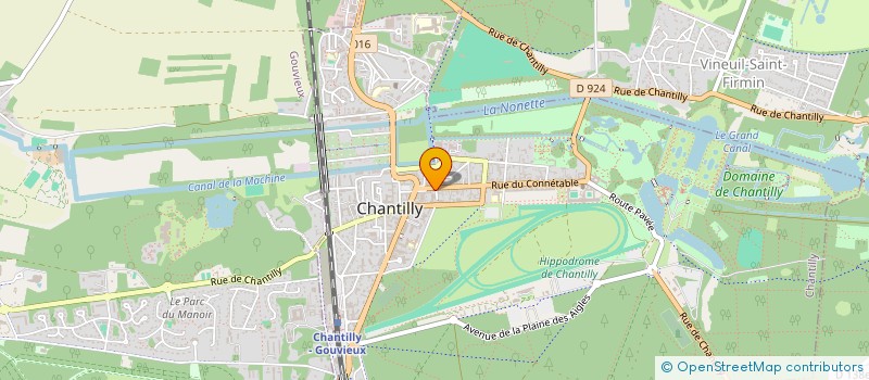 localisation de l'entreprise MAX INFORMATIQUE à CHANTILLY