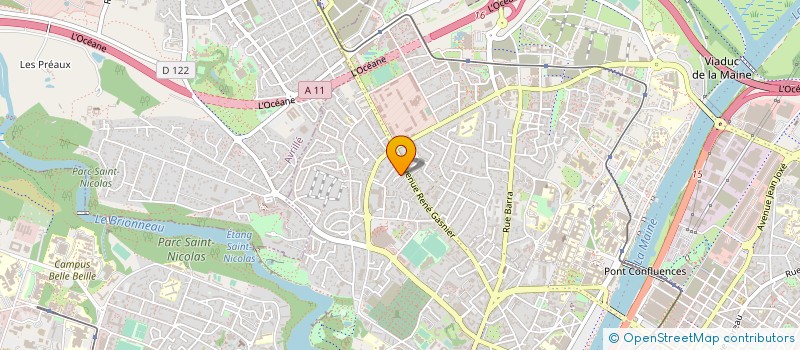 localisation de l'entreprise MAX'INVEST à ANGERS