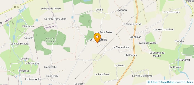 localisation de l'entreprise MAX INVEST'  COMBOURG